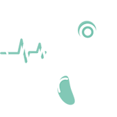 Iconography of heart and stethoscope