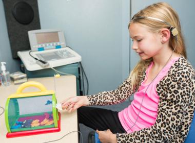 Hearing Test being performed