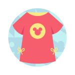 Disney patient gown icon